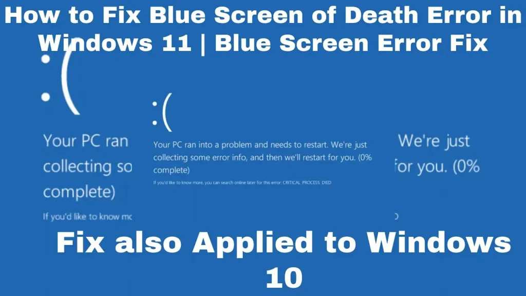 How to Fix Blue Screen of Death (BSOD) Errors on Windows 10 & 11
